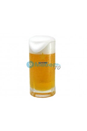 Муляж кружки пива «Sapporo» с пышной пеной (435 мл)