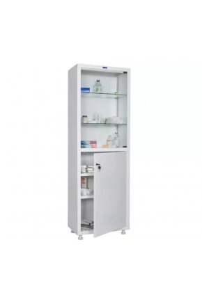 Шкаф для медикаментов со стеклянным верхом